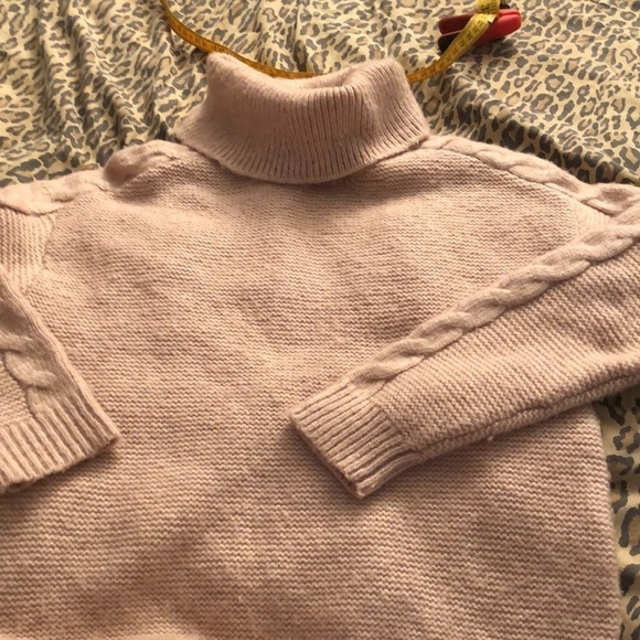 𝅺Primack size XS  loose cut knit turtleneck sweater cable knit detail on sleevee - Picture 5 of 5